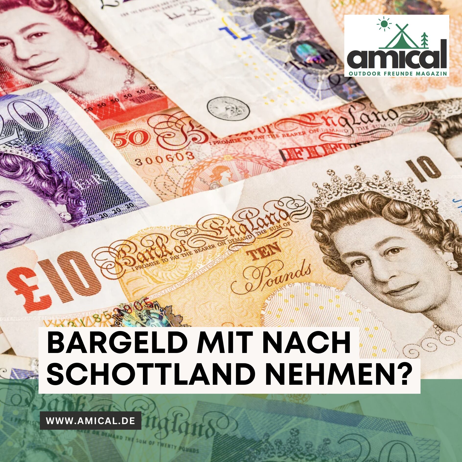 Was sollte man in Schottland nicht tun? Bargeld mit nach Schottland nehmen?