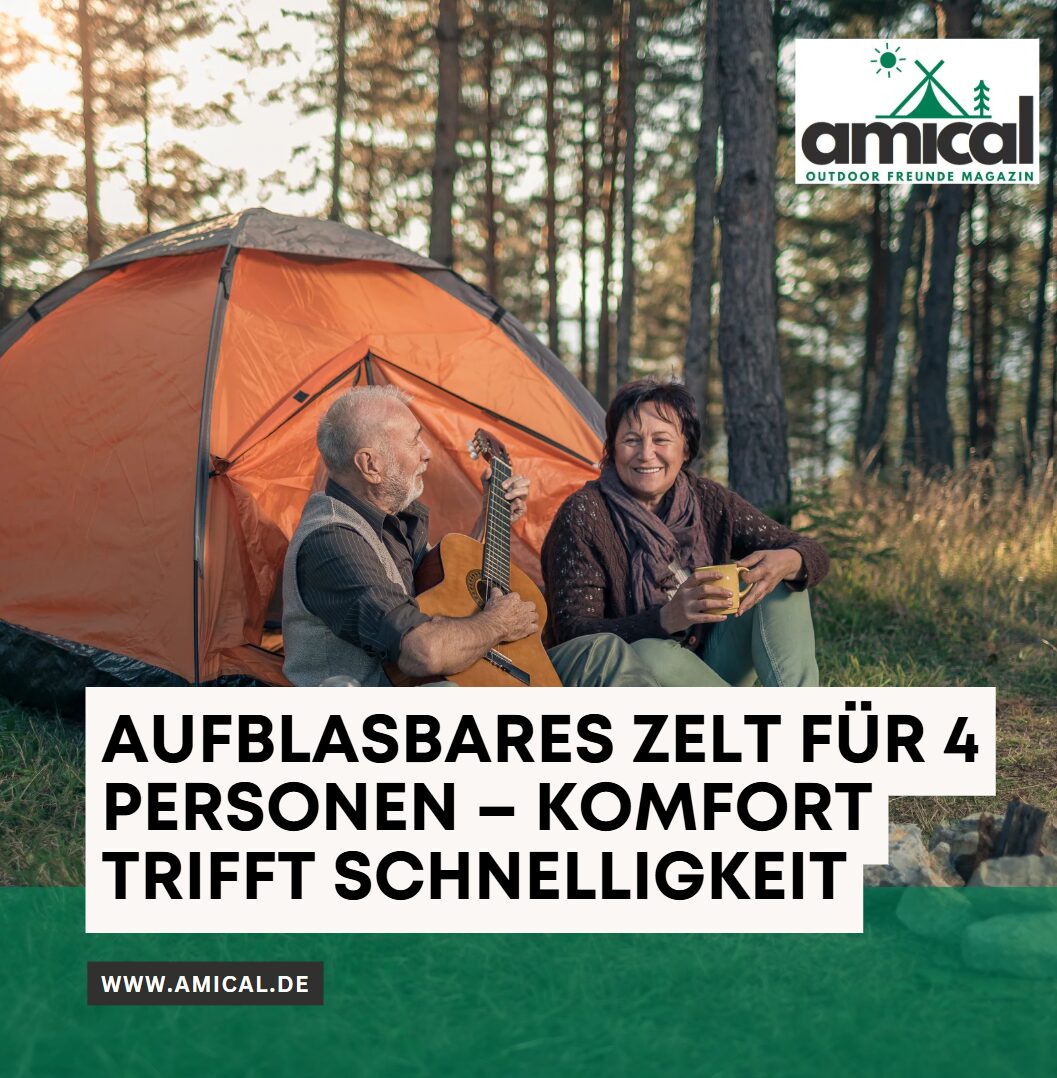 Aufblasbares Zelt für 4 Personen – Komfort trifft Schnelligkeit