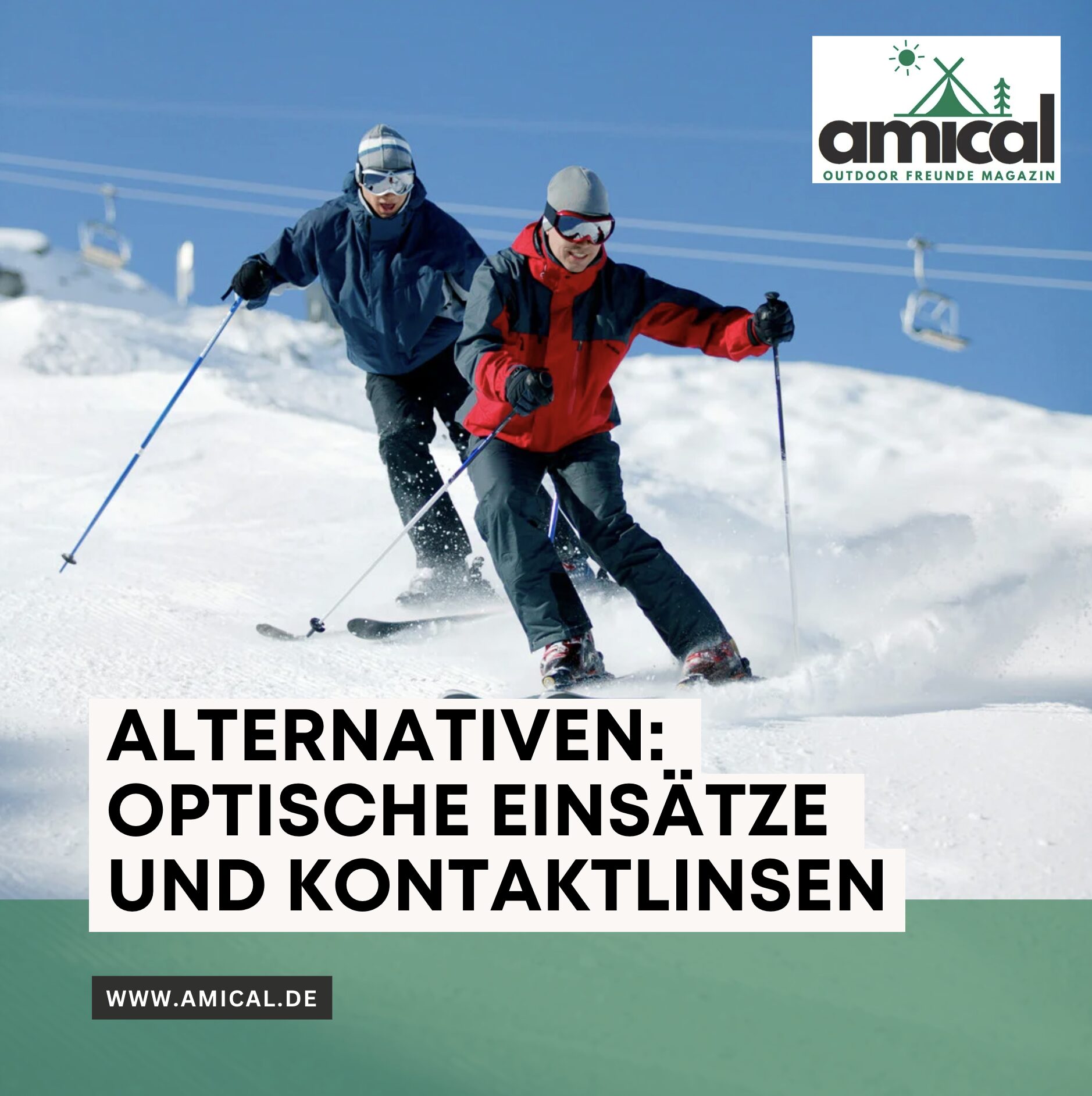 Alternativen: Optische Einsätze und Kontaktlinsen Alternativen: Optische Einsätze und Kontaktlinsen