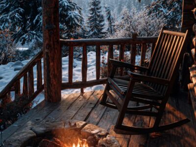 Winter-Retreats im schnee