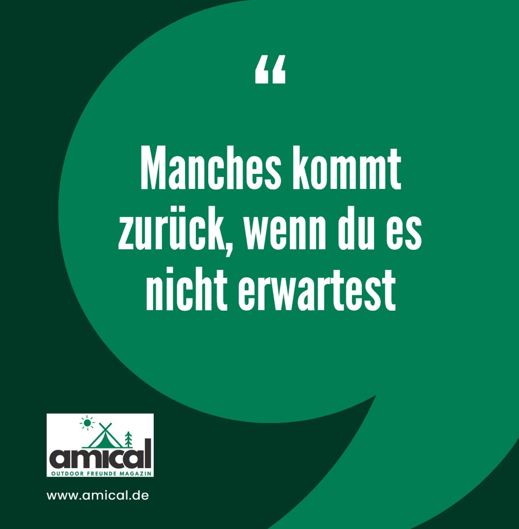 Manches kommt zurück, wenn du es nicht erwartest Manches kommt zurück, wenn du es nicht erwartest