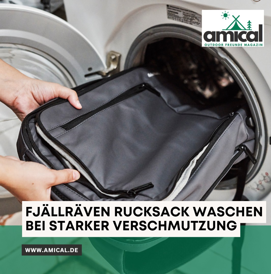 Fjällräven Rucksack waschen bei starker Verschmutzung