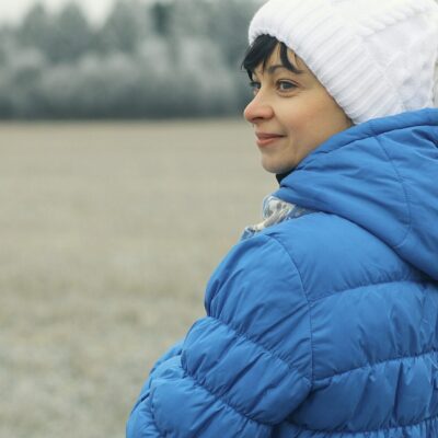 Ultraleichte Daunenjacke mit Beutel für Damen