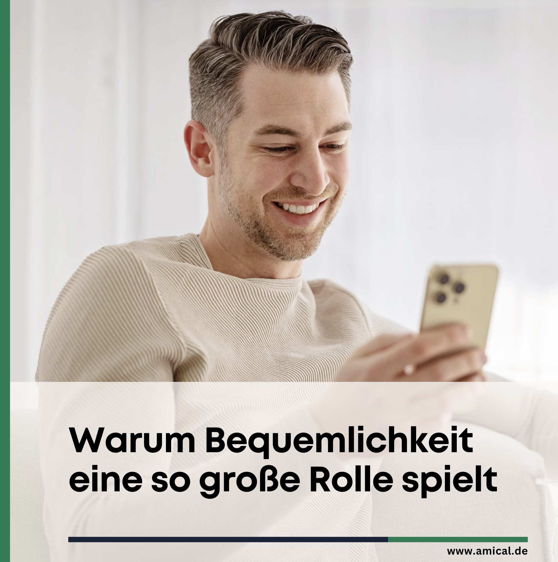 Warum Bequemlichkeit eine so große Rolle spielt