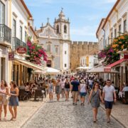 Die Fußgängerzone Lagos Portugal Altstadt Das Herz der Algarve