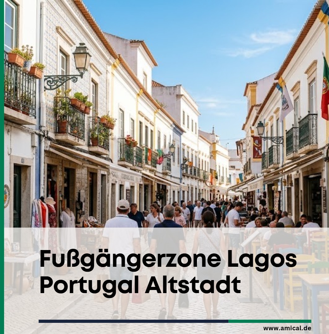 Fußgängerzone Lagos Portugal Altstadt Hat Lagos eine Altstadt