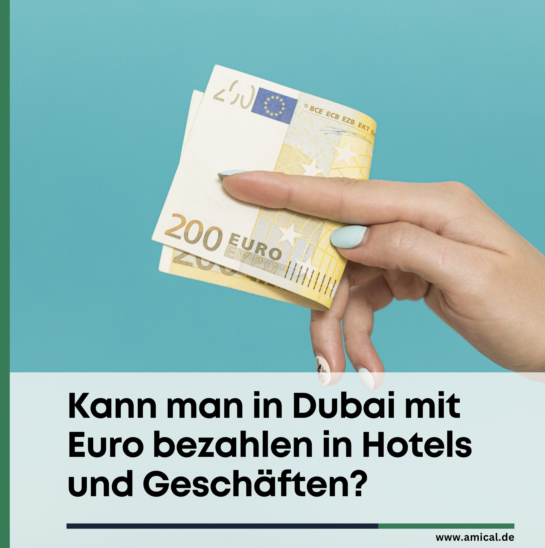 Kann man in Dubai mit Euro bezahlen in Hotels und Geschäften?