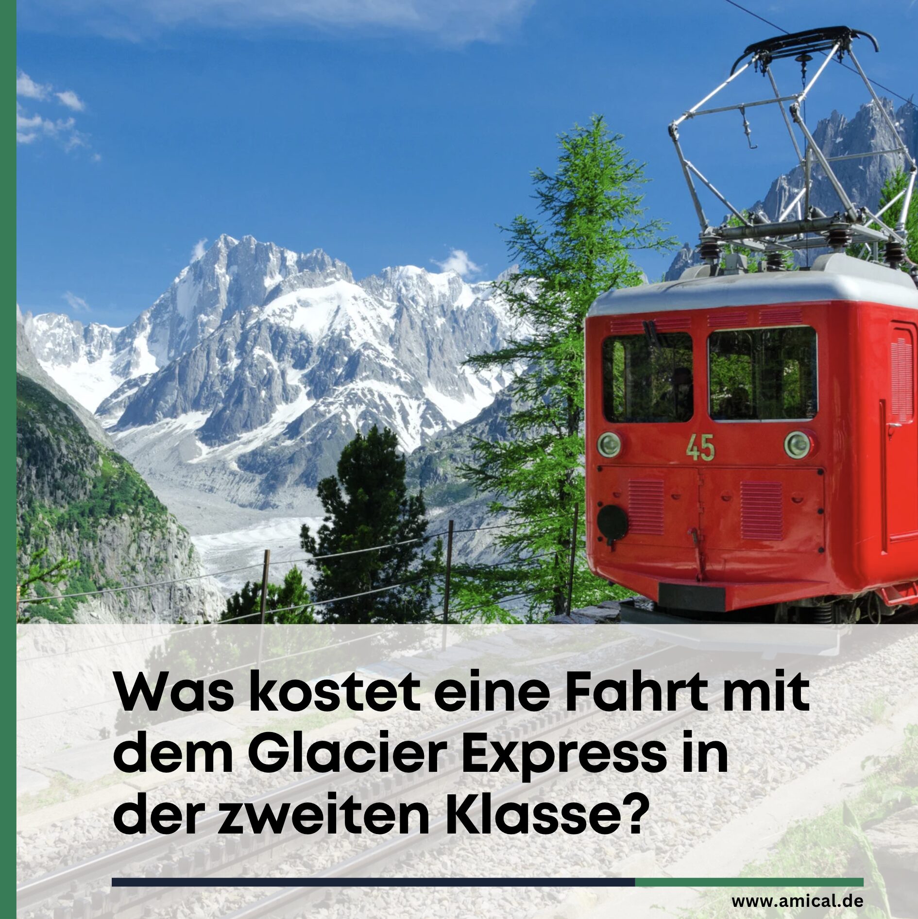 Was kostet eine Fahrt mit dem Glacier Express in der zweiten Klasse? Was kostet eine Fahrt mit dem Glacier Express in der zweiten Klasse?