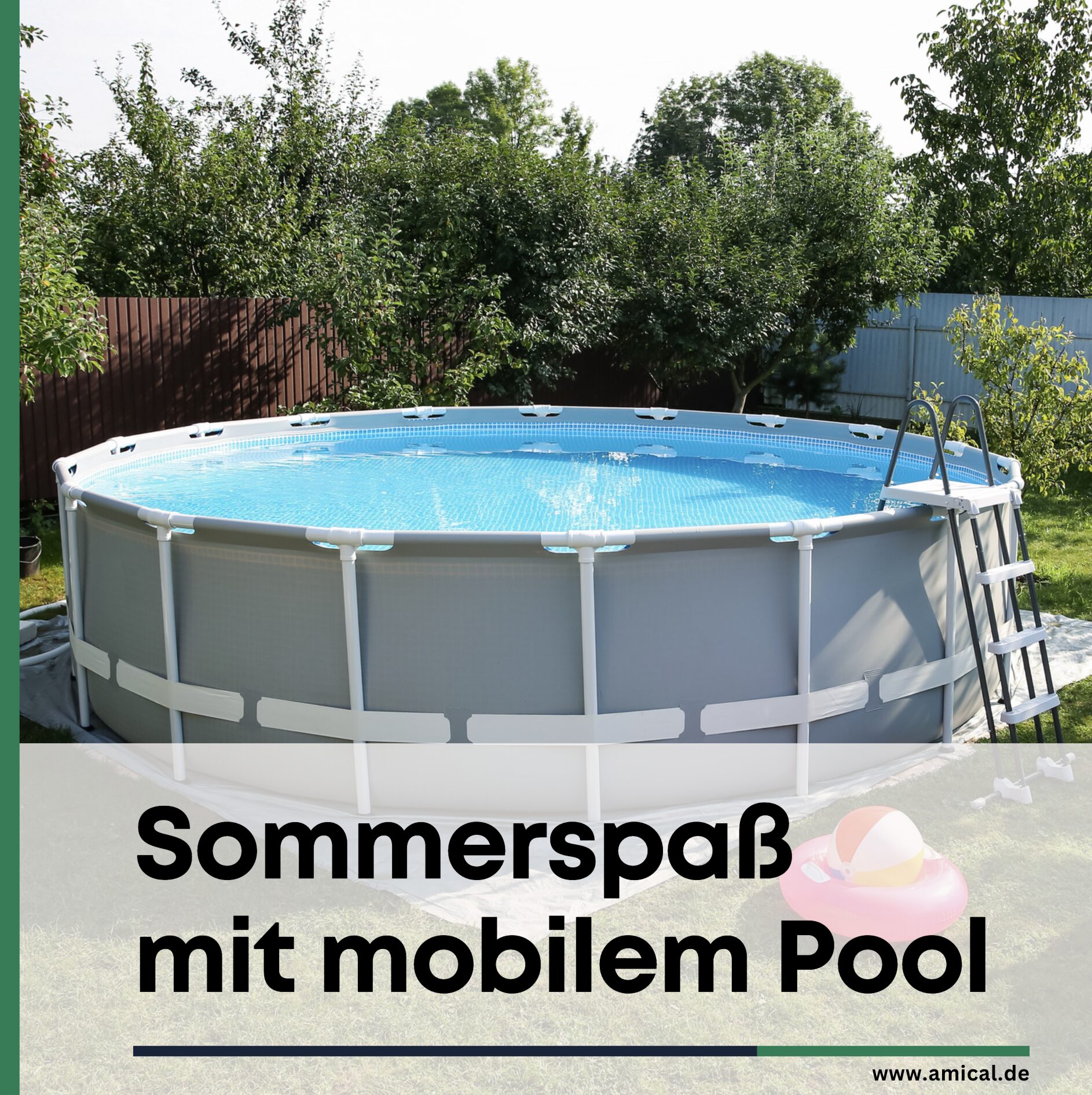 Sommerspaß mit mobilem Pool