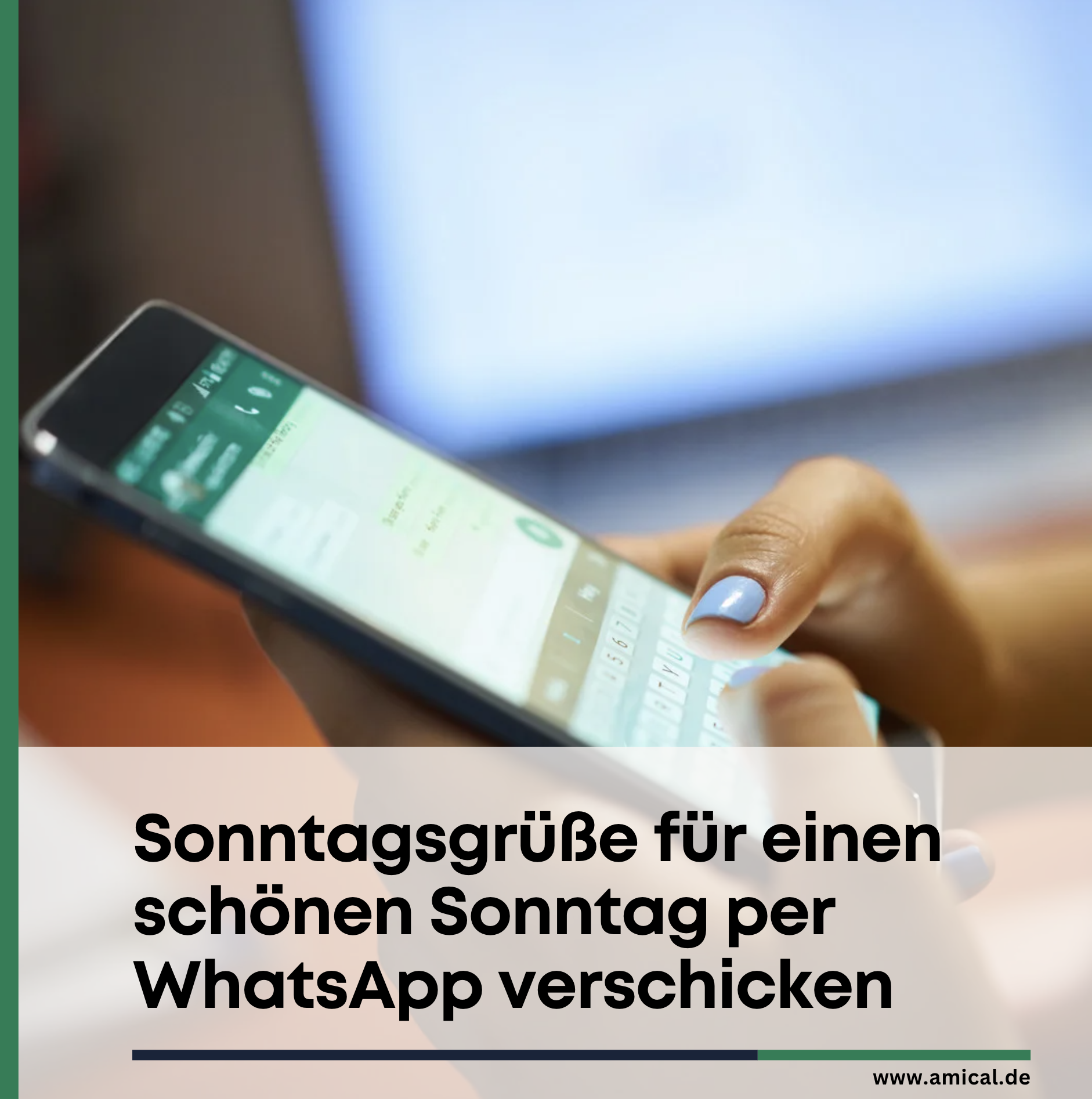 Sonntagsgrüße für einen schönen Sonntag per WhatsApp verschicken