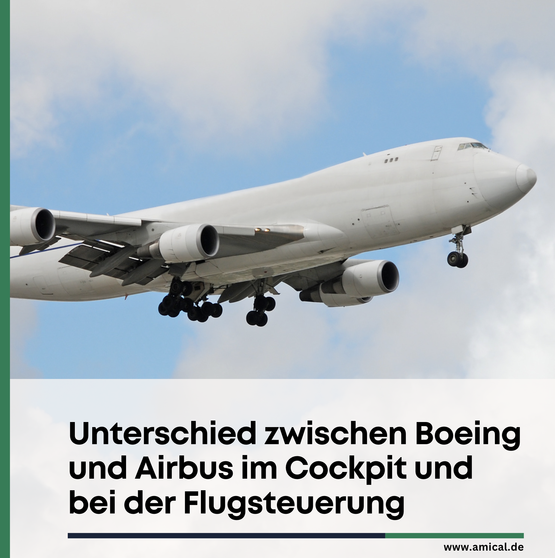 Unterschied zwischen Boeing und Airbus im Cockpit und bei der Flugsteuerung
