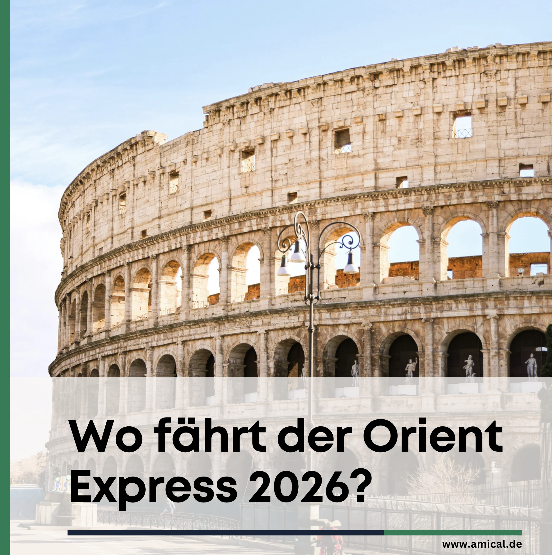 Wo fährt der Orient Express 2026?