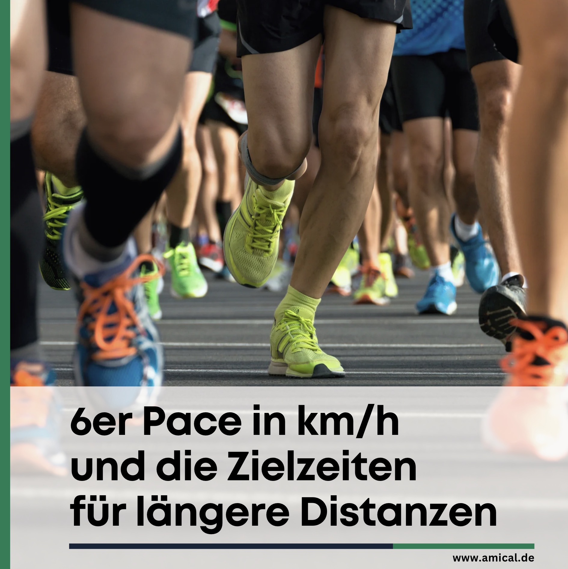 6er Pace in km/h und die Zielzeiten für längere Distanzen 6er Pace in km/h und die Zielzeiten für längere Distanzen