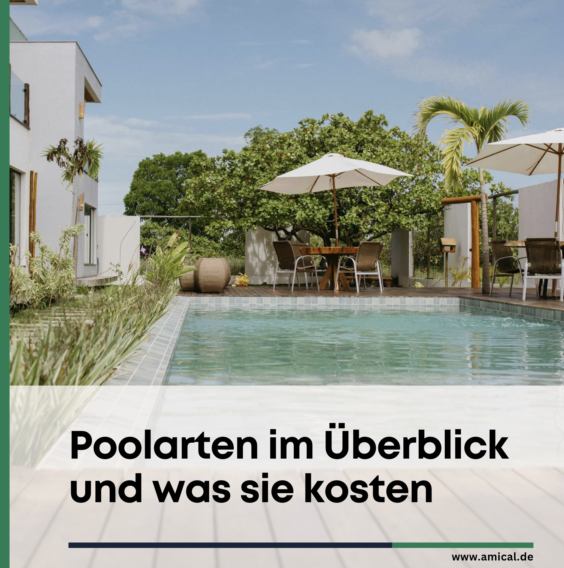 Poolarten im Überblick und was sie kosten