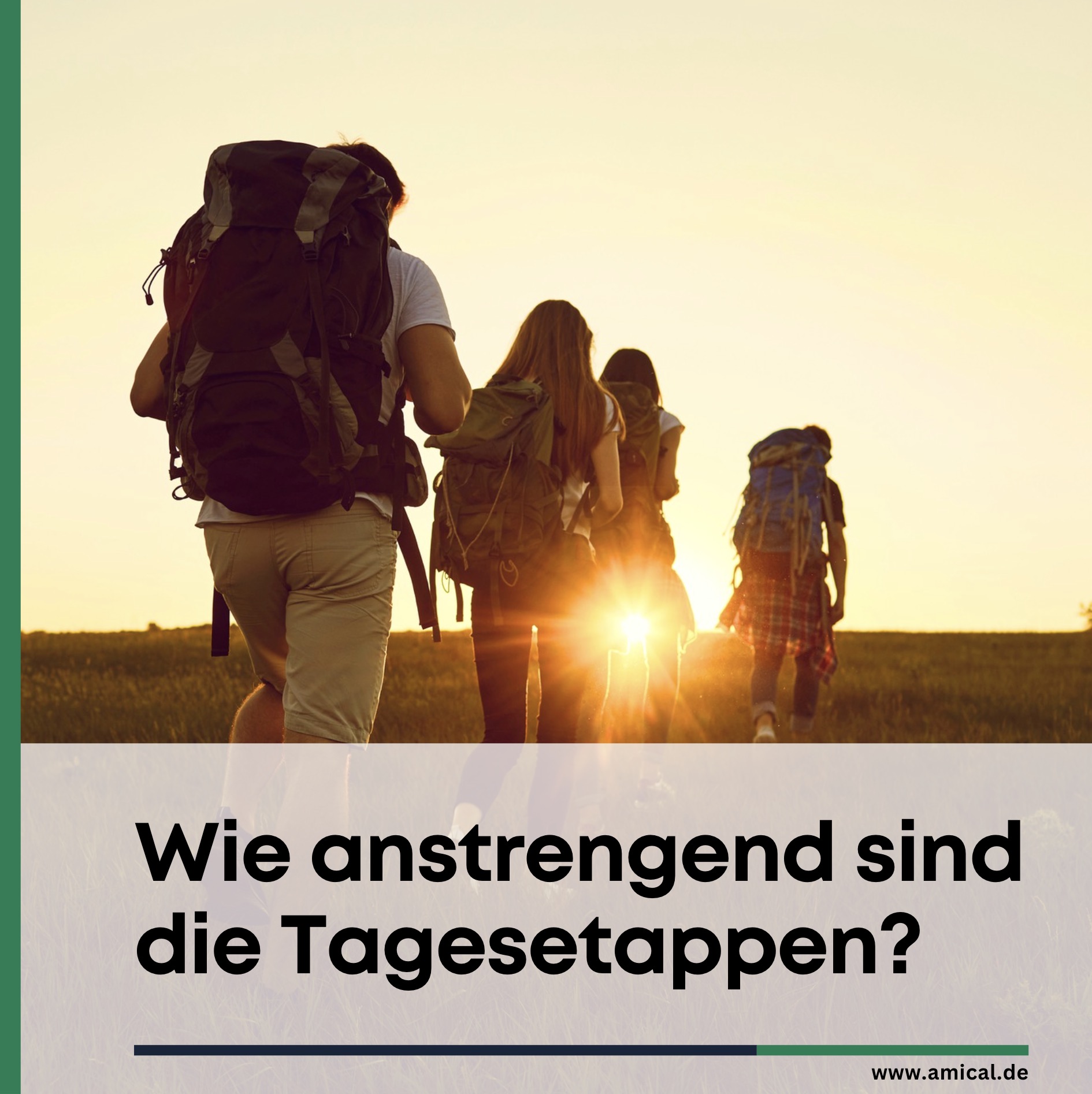 Wie anstrengend sind die Tagesetappen? Wie anstrengend sind die Tagesetappen?