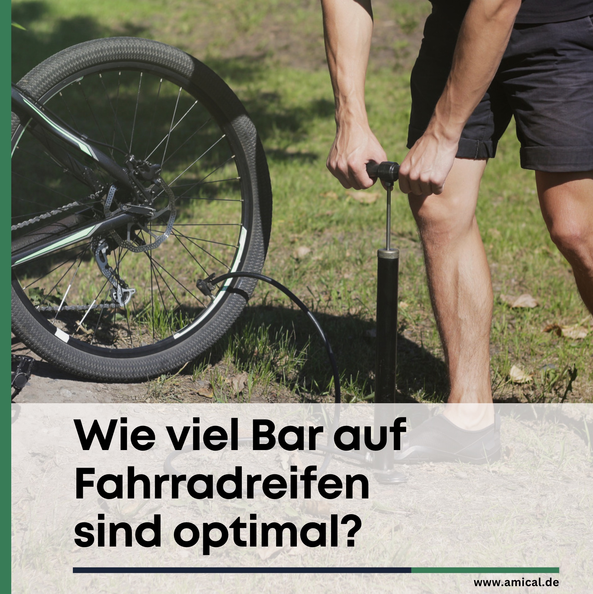Wie viel Bar auf Fahrradreifen sind optimal?