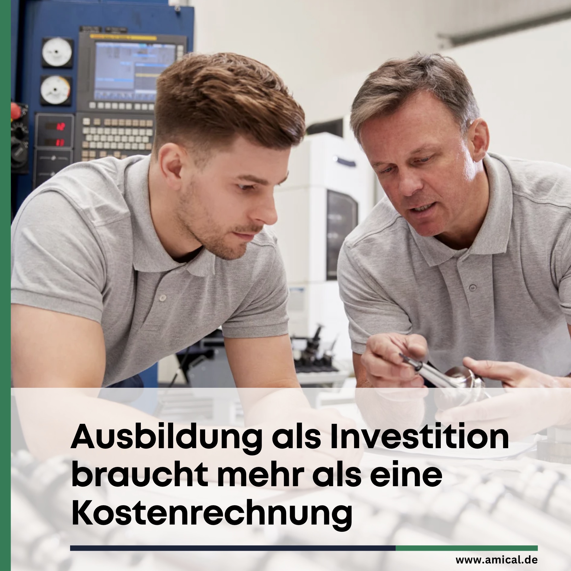 Ausbildung als Investition braucht mehr als eine Kostenrechnung Ausbildung als Investition braucht mehr als eine Kostenrechnung