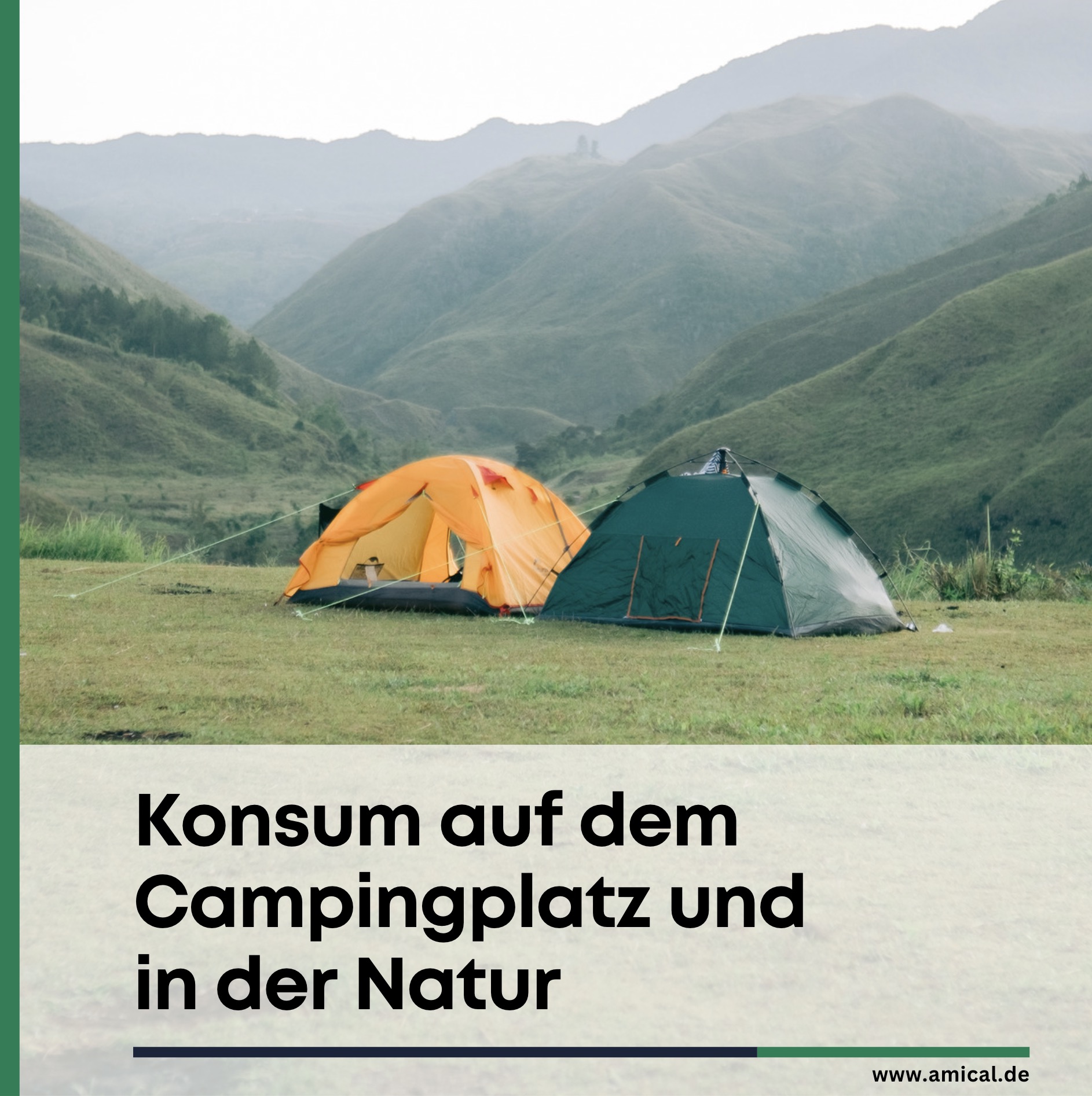 Konsum auf dem Campingplatz und in der Natur Konsum auf dem Campingplatz und in der Natur
